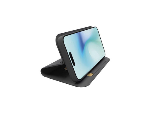 SBS Book-style case with stand support and soft touch surface for iPhone 16 Pro - Black