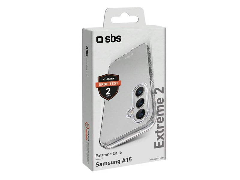 SBS Extreme X2 Cover for Samsung Galaxy A15 - Transparent