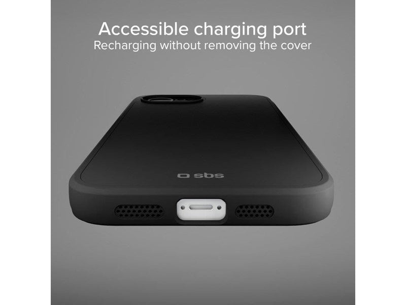 SBS Full Active D3O Case for iPhone 16e/17e - Black