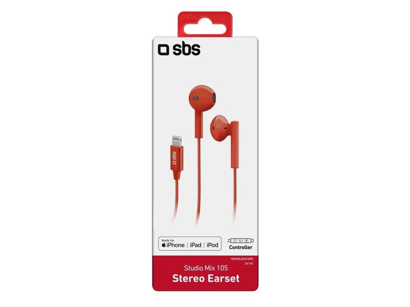 SBS In Ear Stereo Earset Studio Mix 105 - Red