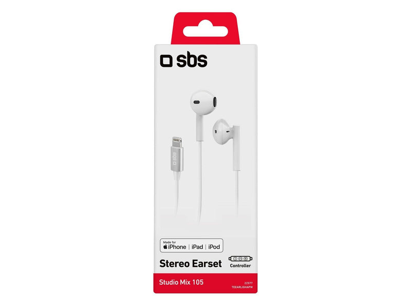 SBS In Ear Stereo Earset Studio Mix 105 - White