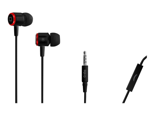 SBS In Ear Stereo Earset Studio Mix 40 - Black/red