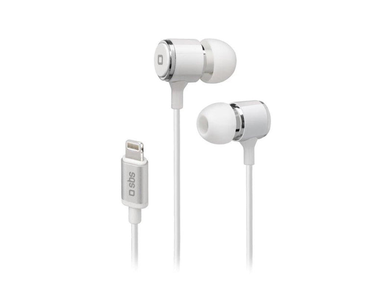 SBS In Ear Stereo Headset with Lightning Connector - White