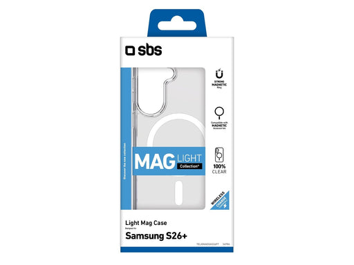 SBS Light Mag Case for Samsung Galaxy S26 Plus Compatible with MagSafe - Transparent