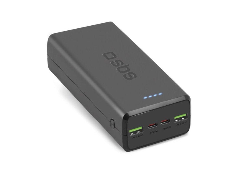 SBS Powerbank TTBB30000PD20K 30000 mAh 2 x USB-C 2 x USB-A - black - 30000 mAh
