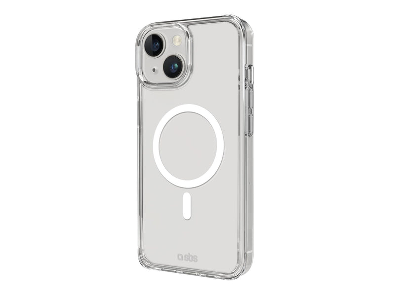SBS Rigid transparent case compatible with MagSafe charging for iPhone 15 - Transparent