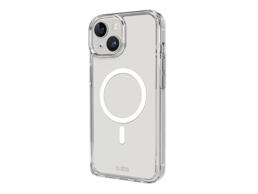 SBS Rigid transparent case compatible with MagSafe charging for iPhone 15 - Transparent