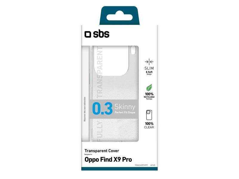 SBS Skinny Cover for Oppo Find X9 Pro - Transparent