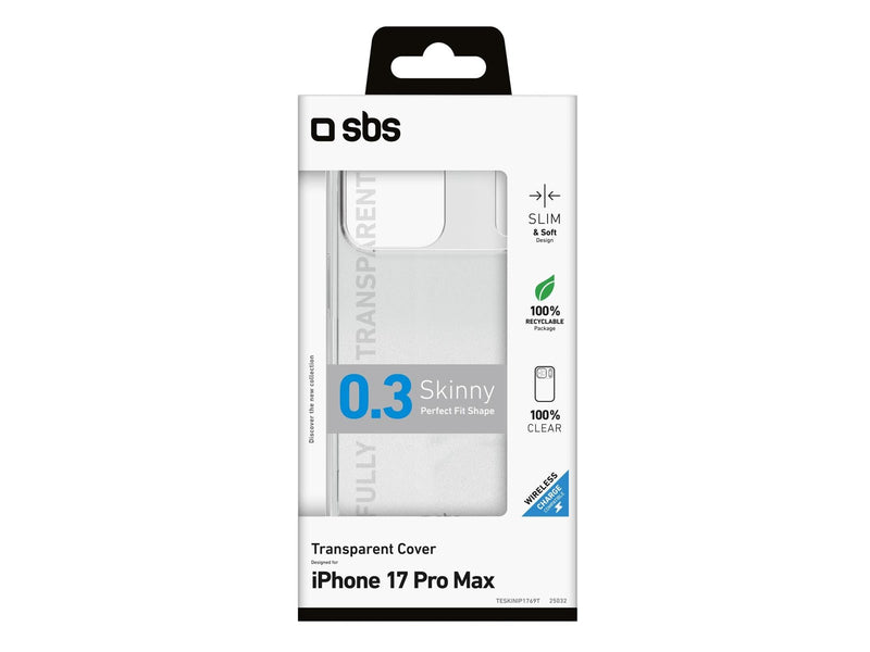 SBS Skinny Cover for iPhone 17 Pro Max - Transparent