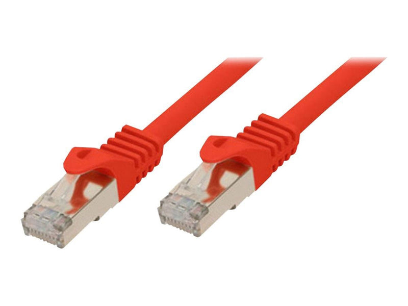 SCONN Shiverpeaks BASIC-S patch cable - 3 m - red - Rot
