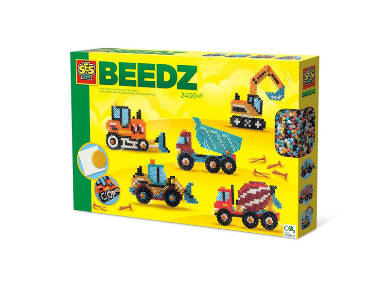 SES Creative Beedz - Iron-on Beads - Construction Vehicles
