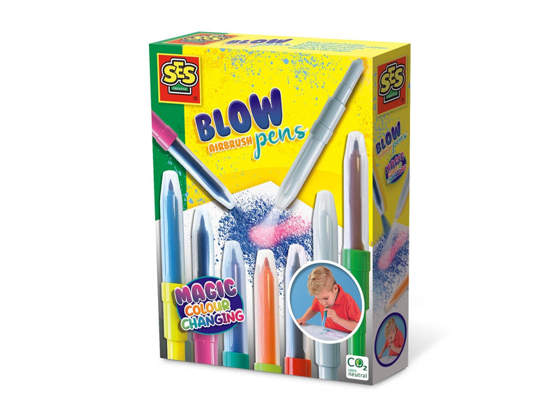 SES Creative Blow Airbrush Pens - Magic Colour Changing