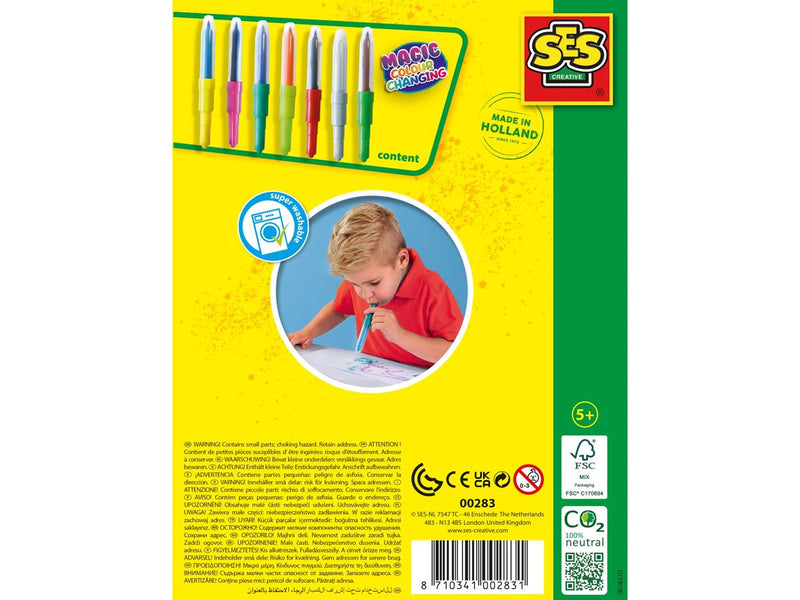 SES Creative Blow Airbrush Pens - Magic Colour Changing