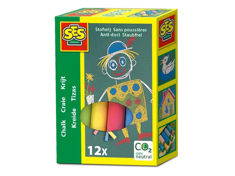 SES Creative Chalk - Colour 12 pcs.