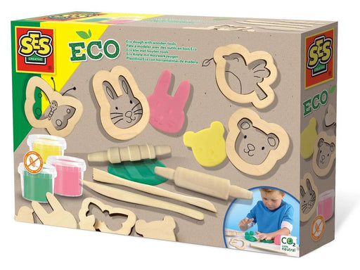 SES Creative Clay with Wooden Tools - 3 Clay Pots