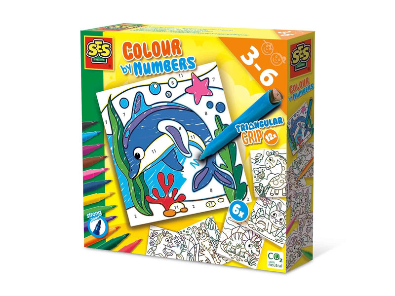 SES Creative Colour by Numbers - Triangular Pens