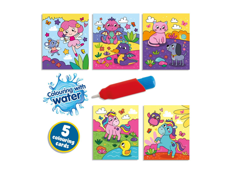 SES Creative Colour with Water Fantasy Colouring Book