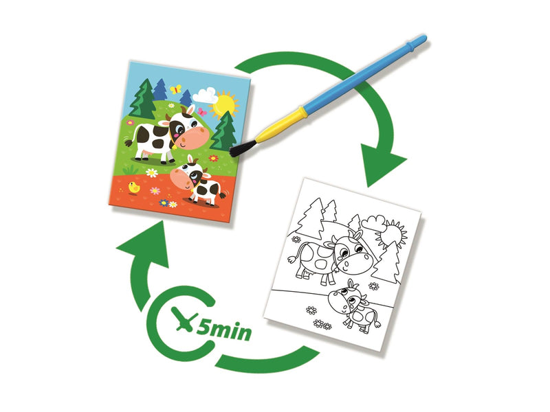 SES Creative Colour with Water Farm Colouring Book
