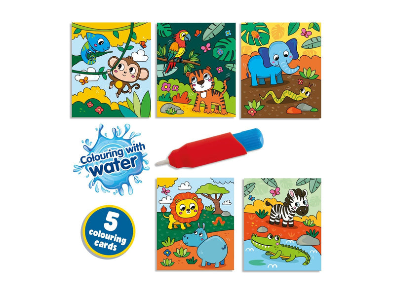 SES Creative Colour with Water Safari Colouring Book