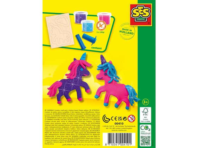 SES Creative Dough Unicorn Neon Glitter
