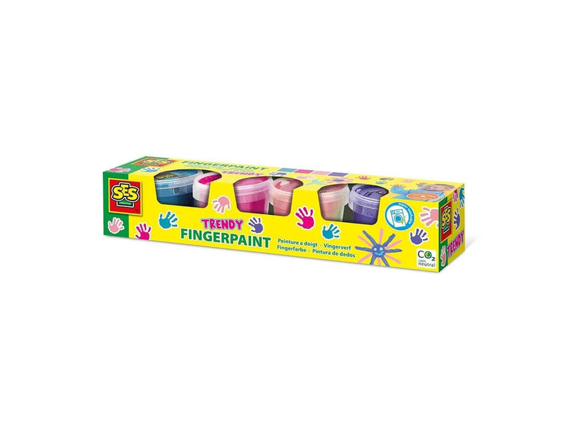 SES Creative Finger Paint Trendy Colors 4x110ml