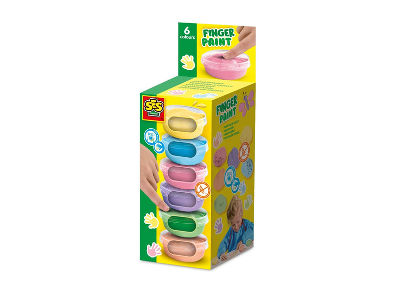 SES Creative Fingerpaint Pastel 6x45ml