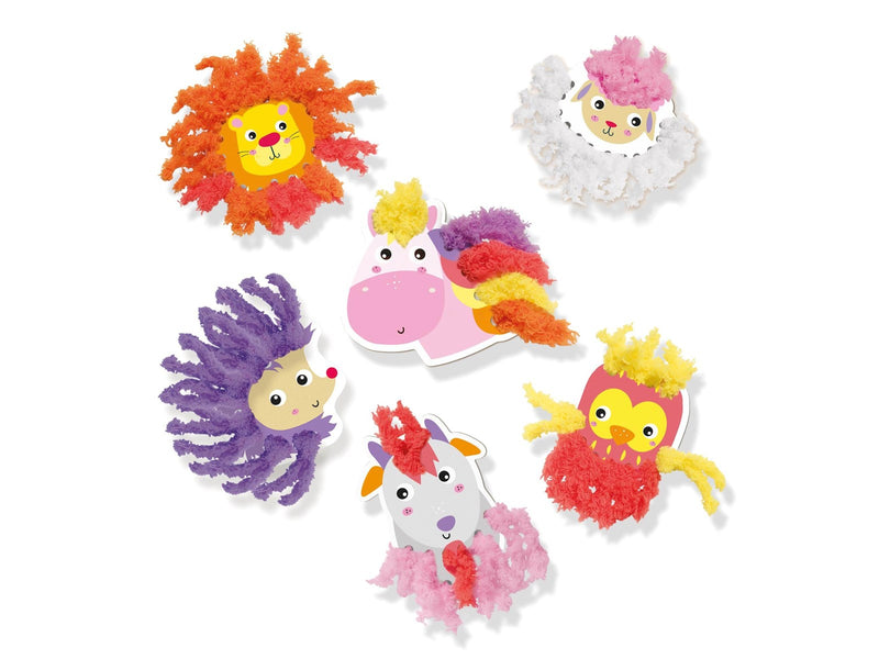 SES Creative Fluffy Loops - Soft Yarn Animals