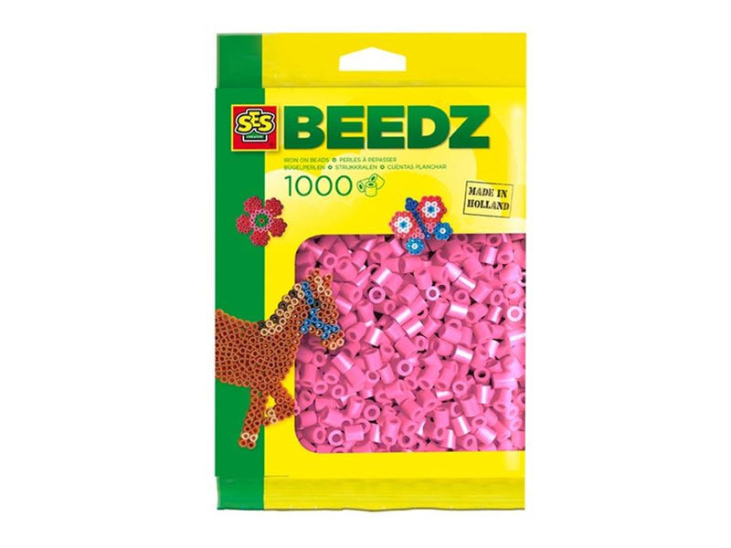 SES Creative Iron-on Beads - Pink 1000pcs.