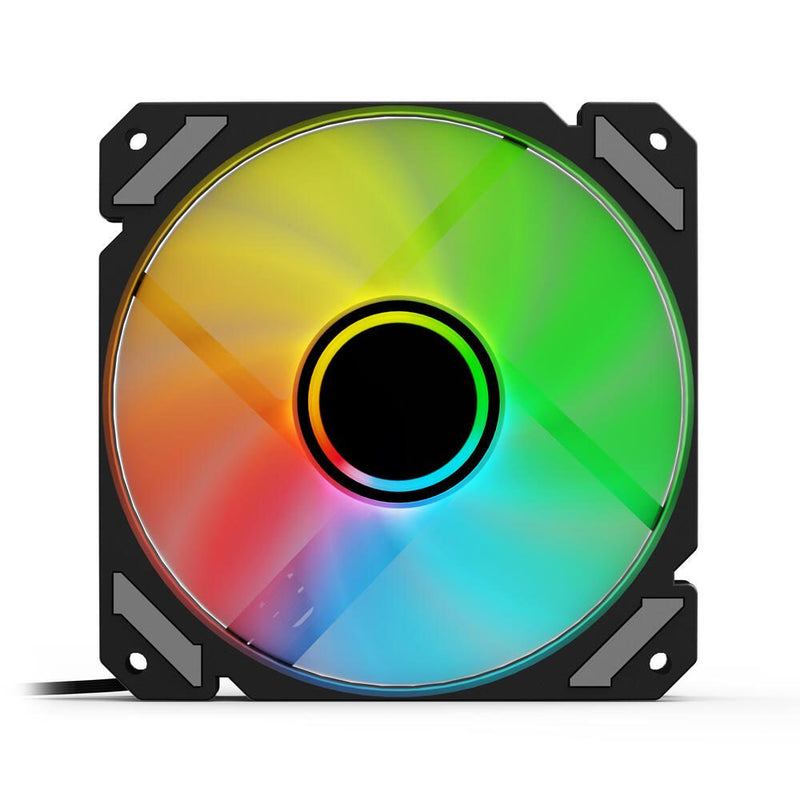 Sharkoon Shark Mirror RGB PWM, 120 mm, schwarz