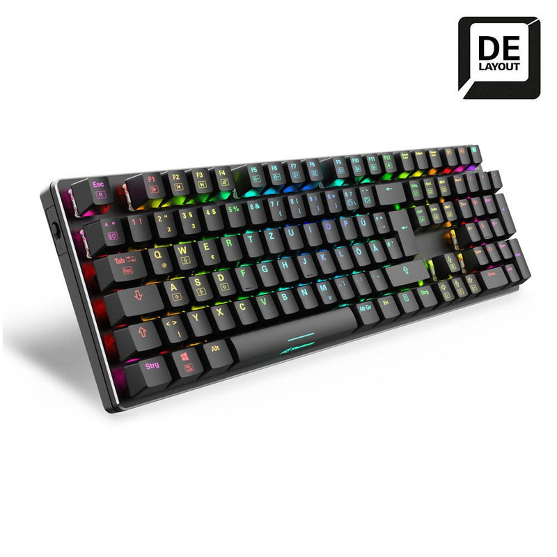 Sharkoon SKILLER SGK36W Dual-Mode Gaming-Tastatur, Huano Red