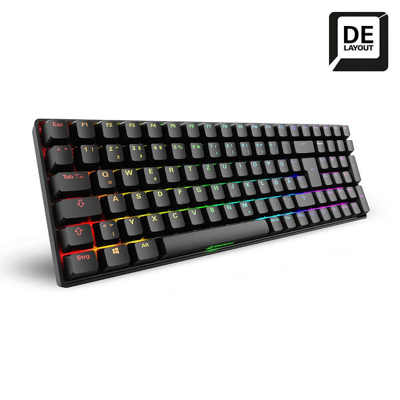 Sharkoon SKILLER SGK50 S2 Black Gaming-Tastatur, Gateron Yellow