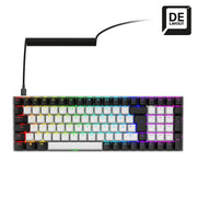 Sharkoon SKILLER SGK50 S2 White Gaming-Tastatur, Gateron Yellow