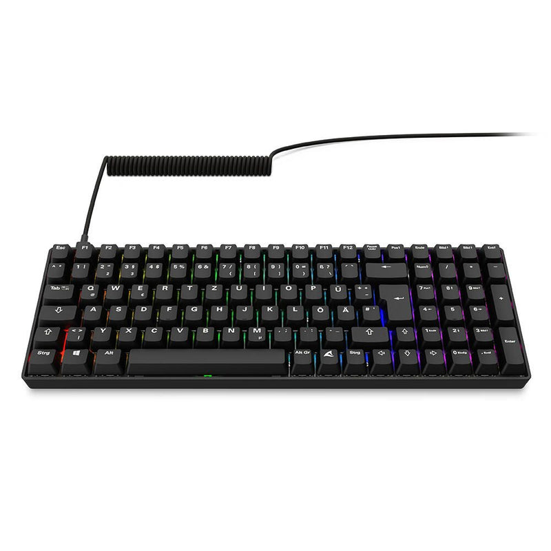 Sharkoon SKILLER SGK50 S2 PBT - Black Gaming-Tastatur, Gateron G Pro 3.0 Yellow