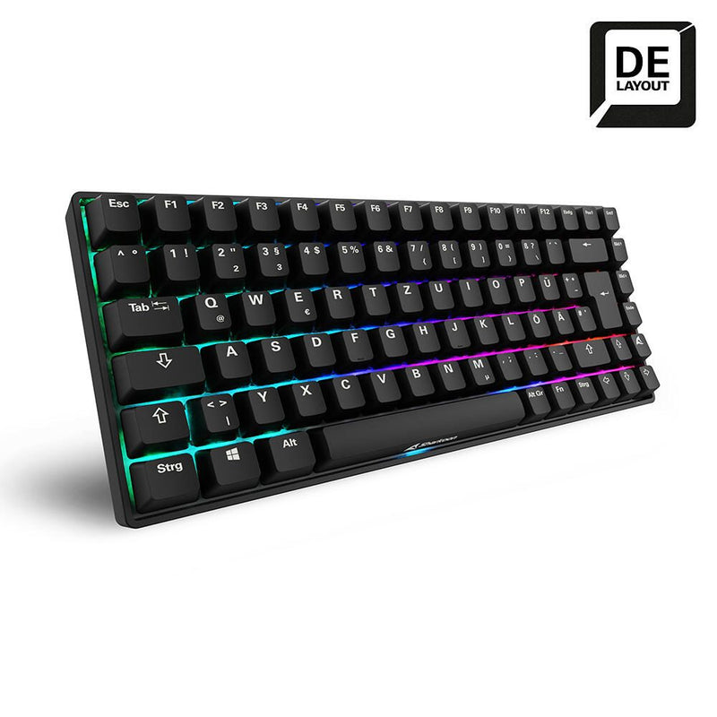 Sharkoon SKILLER SGK50 S3 PBT - Black Gaming-Tastatur, Gateron G Pro 3.0 Yellow