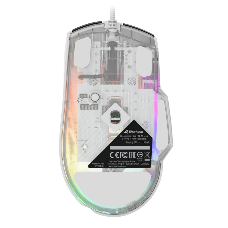 Sharkoon SKILLER SGM35 Gaming-Maus, weiß