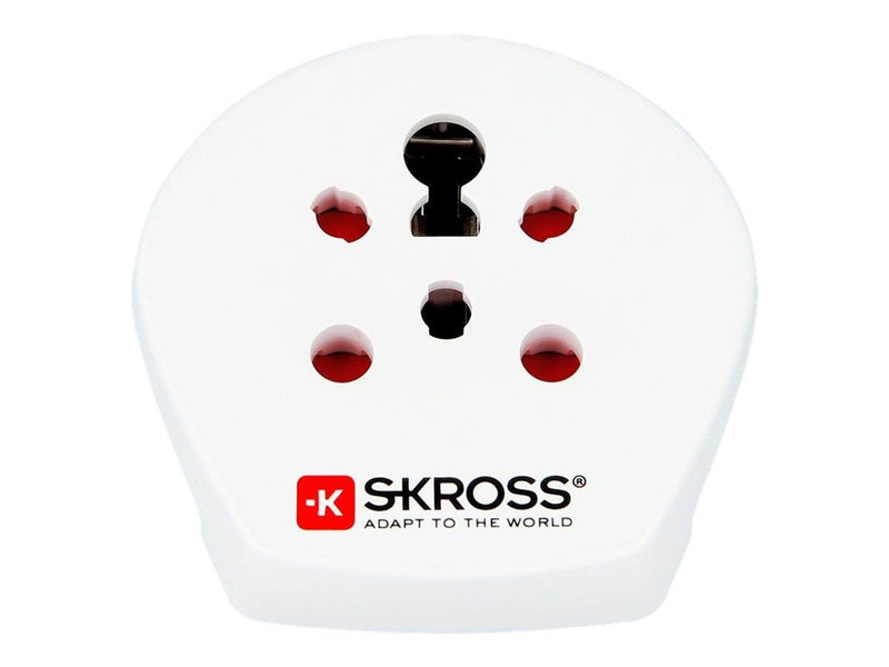 SKross Country Travel Adapter India-Israel-Denmark to Europe