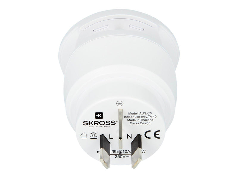 SKross Country Travel Adapter World to Australia/China