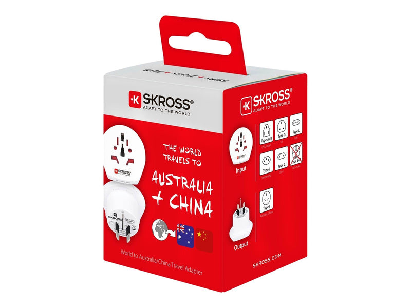 SKross Country Travel Adapter World to Australia/China