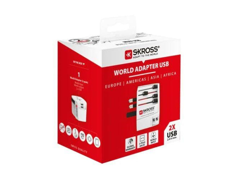 SKross MUV Adapter With 2xA USB Port