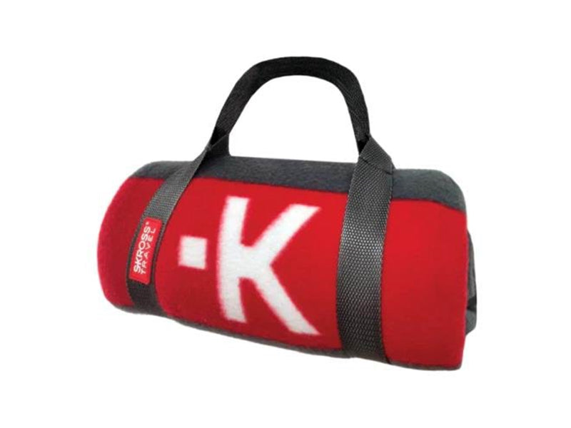 SKross Travel Blanket - Dark Gray/Red