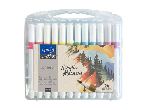SPREE Acrylic Brush Tips 24 pcs.