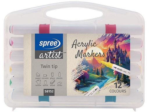 SPREE Acrylic TWIN MARKER 12 pcs.