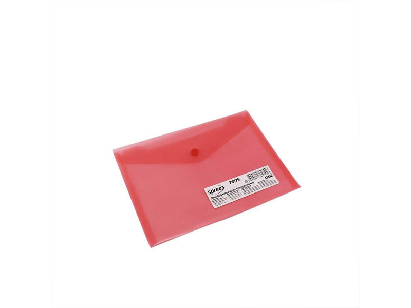 SPREE Envelope C5 plastic.12 pcs. clear. RED