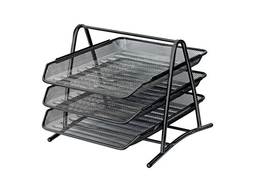 SPREE Metal letter tray set 3 bk. BLACK