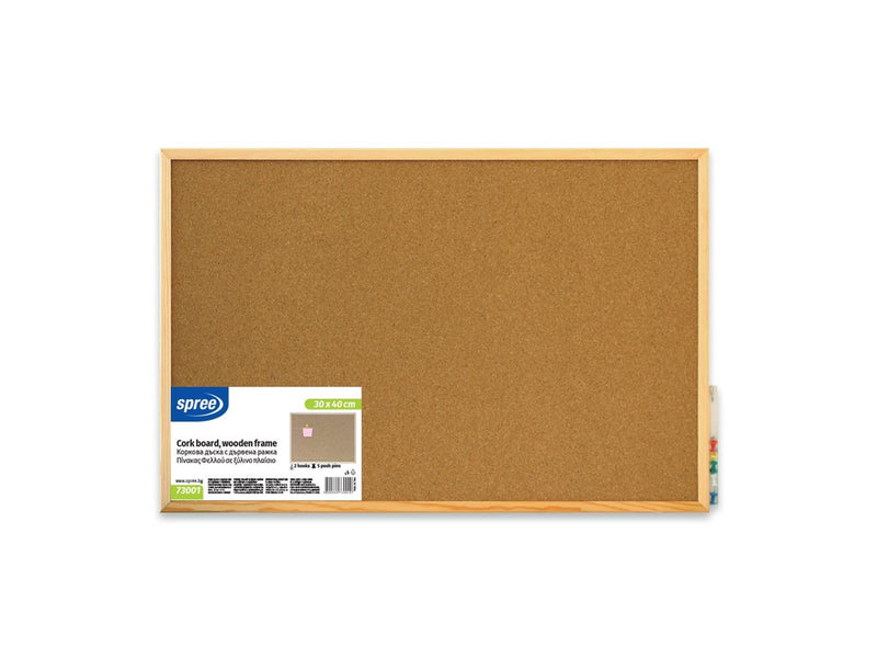 SPREE Notice board KORK 30*40cm.