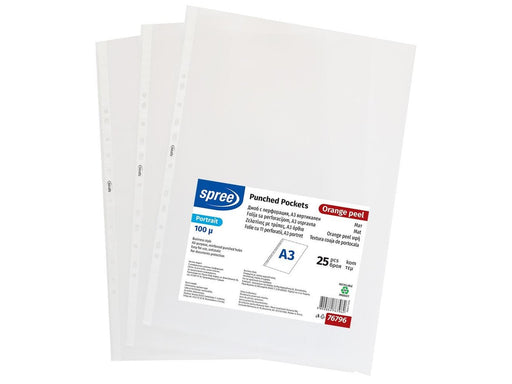 SPREE Plastic pocket A3 25 pcs. portrait format