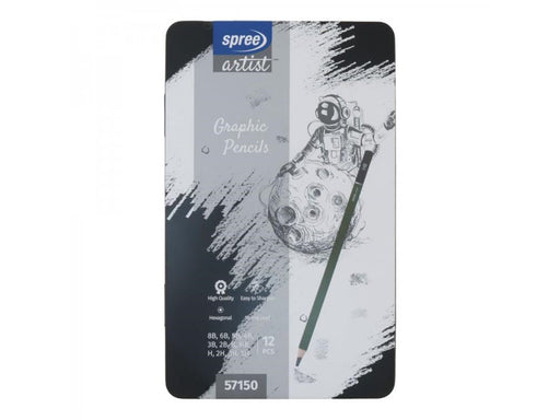 SPREE Sketch pencils 12 hardnesses 8B-5H