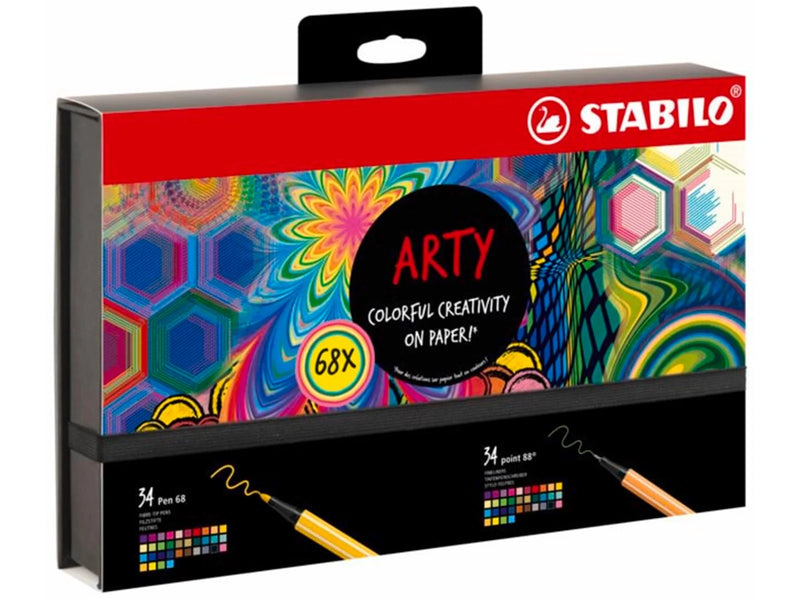 STABILO  ARTY Creative Set 68 pens Point 88 & Pen 68 34 of each