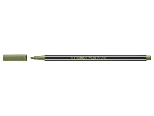 STABILO Pen 68 Premium metallic - fibre-tip pen - metallic light green