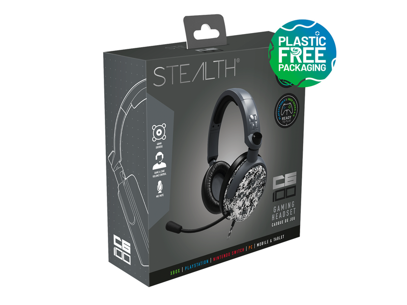 STEALTH C6-100 Gaming Headset (Multi Format) - Digital Grey
